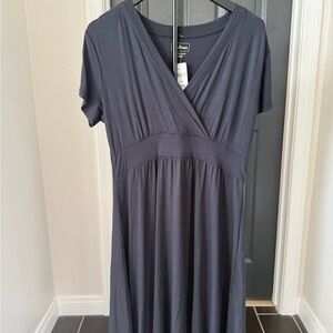 L.L. Bean Charcoal Knit Dress